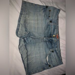 Nodo light blue jean shorts